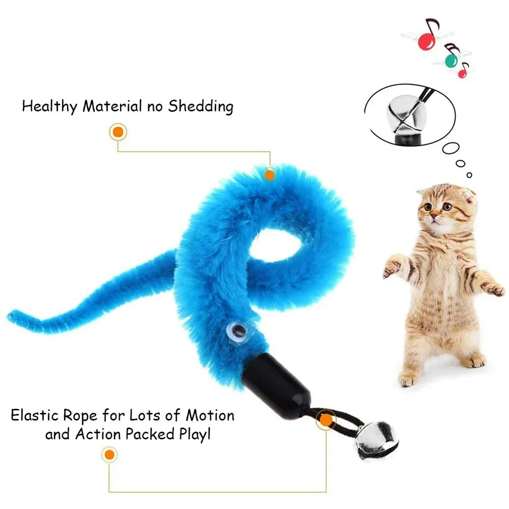 Hot Cat Toys Wand Refills Interactive Cat Toy Replacement Worm Cat Worms Refill Attachments Cat Toy Worms Refills for Cat Wand