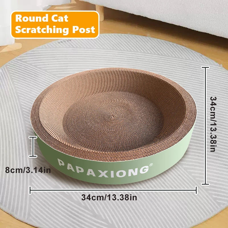 Cat Scrapers Toys for cats Round Oval Cat Scratcher Cat Bed Cat Scratching post Thickening Durable Corn Glue Decal Cardboard