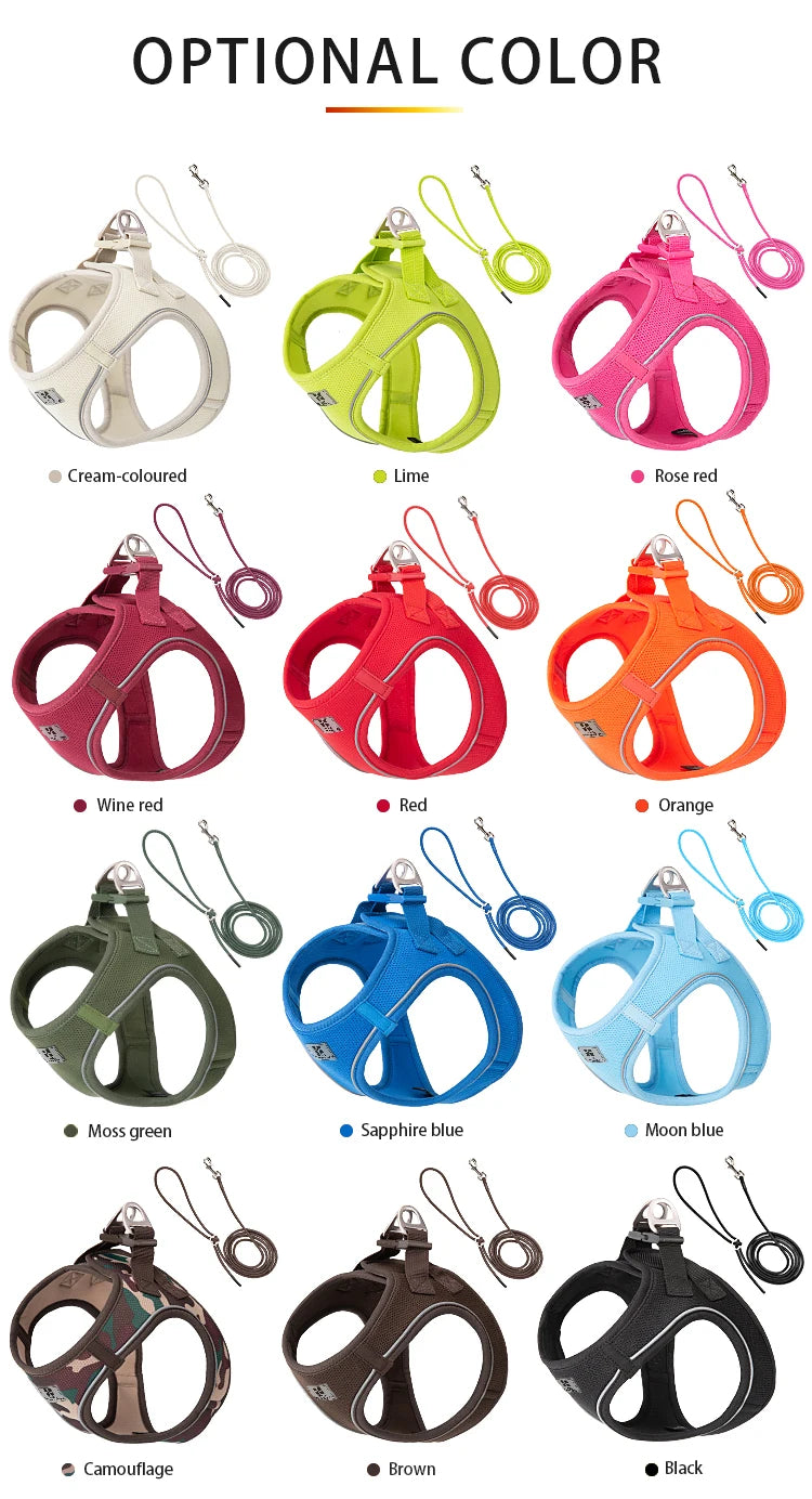 PawFit Reflective Harness & Leash Set
