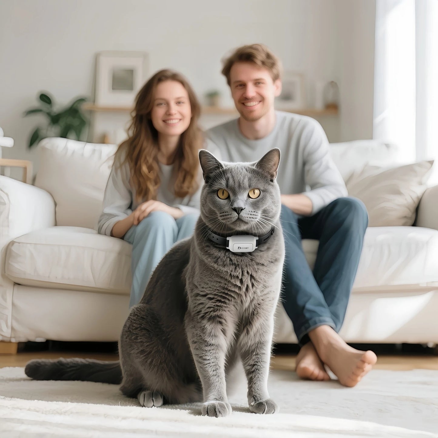 YHLC 800m Cat Anti Meowing Collar, Automatic No Shock Vibration Collar for Cats, Cat Trainer Designed Collar for Stop Meowing